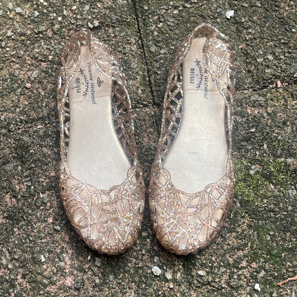 SOLD Vivienne Westwood Women's Glittering Gold Flats